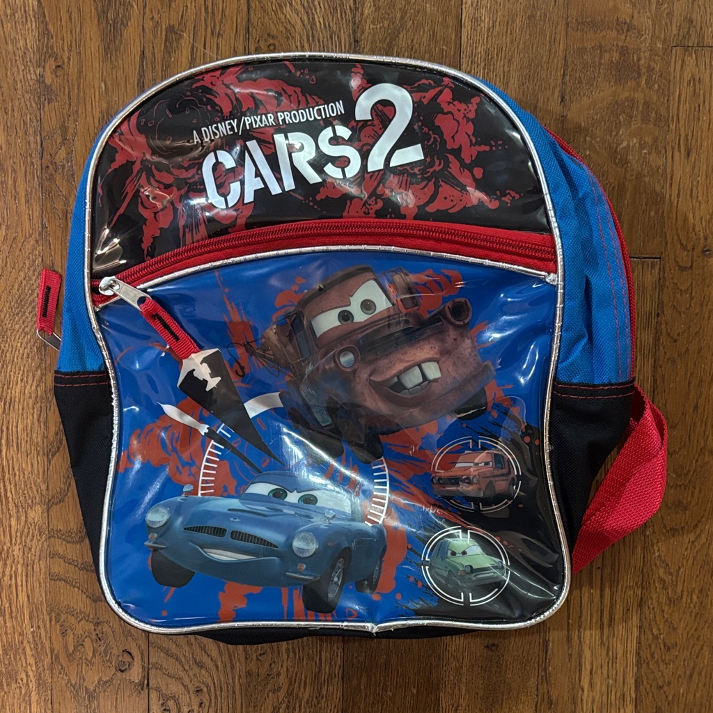 Cars 2 Mini Backpack Good Used Condition